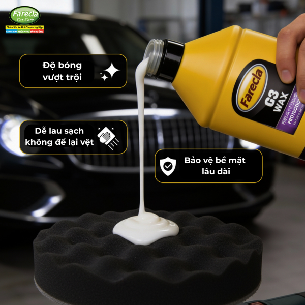 Kem đánh bóng Farecla G3 Wax Premium bước 3 - Lơ phủ bóng sơn xe, Tạo bóng & bảo vệ sơn | G3W106 chính hãng Anh Quốc