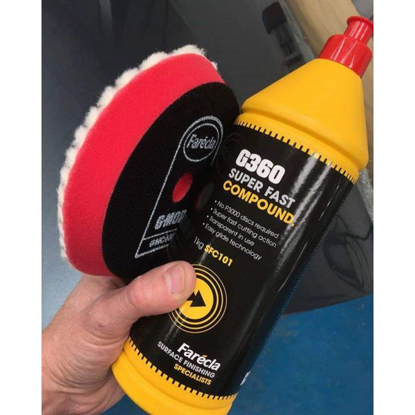 Kem đánh bóng Farecla G360 bước 1 - Lơ đánh bóng ô tô, Cắt xước không cần nhám P3000 | G3SFC101 chính hãng Anh Quốc