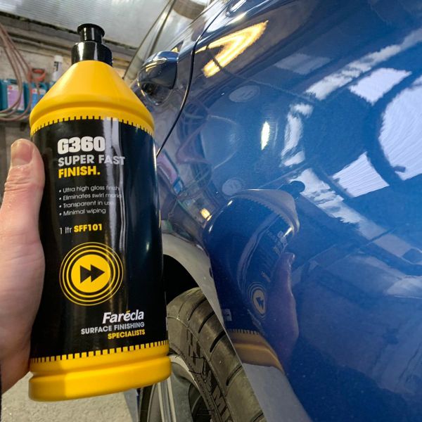 Kem đánh bóng Farecla G360 Finish bước 2 - Lơ đánh bóng ô tô, Xóa xoáy, hoàn thiện bóng nhanh | G3SFF101 chính hãng Anh Quốc