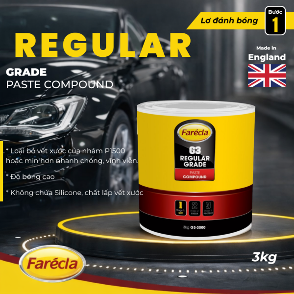 Kem đánh bóng Farecla G3 Regular Grade bước 1 - Cắt xước P1500 | G33000 chính hãng Anh Quốc