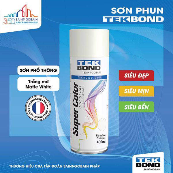 Trắng mờ (Matte White) - 400ml