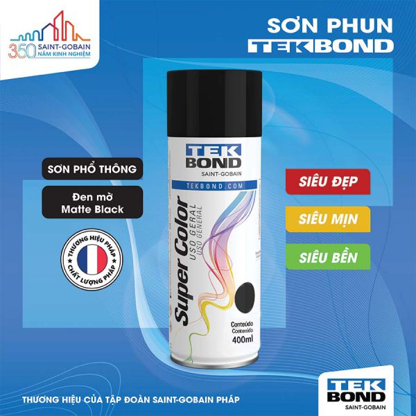 Đen mờ (Matte Black) - 400ml