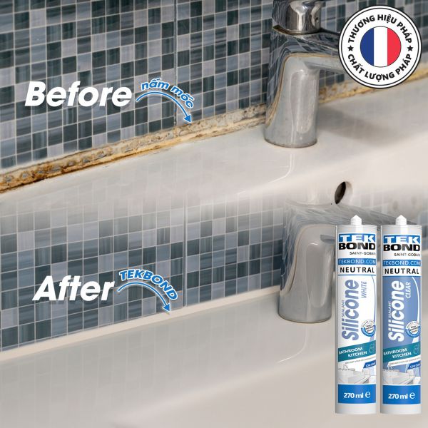 Keo Silicone TekBond chống nấm mốc