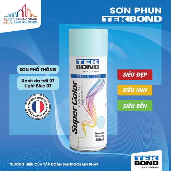 Xanh da trời 07 (Light Blue 07) - 400ml
