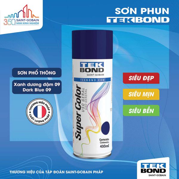 Xanh dương đậm 09 (Dark Blue 09) - 400ml