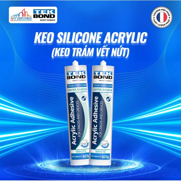 Keo Silicone TekBond Acrylic (Trám vết nứt)