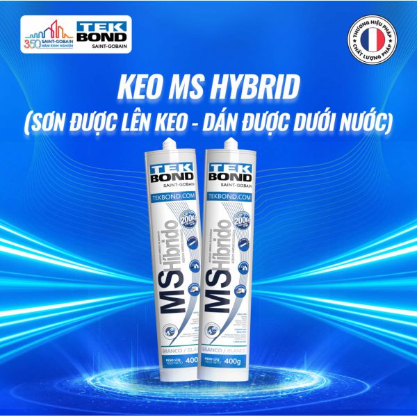 Keo TekBond MS Hybrid (Sơn được lên keo - Dán được dưới nước)
