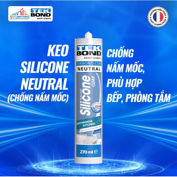 Keo Silicone TekBond chống nấm mốc