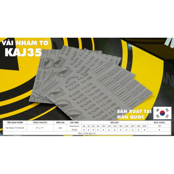 Vải Nhám Tờ KAJ35 (Made in Korea)