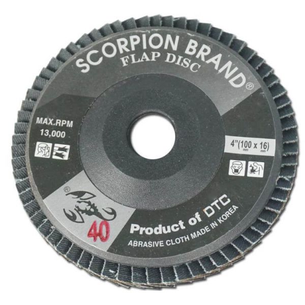 FLAP DISC BLACK SCORPION BRAND (Made in Korea)